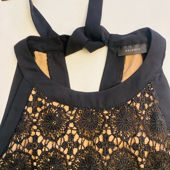 Halogen Black Sleeveless Lace Blouse - Picture 3 of 8